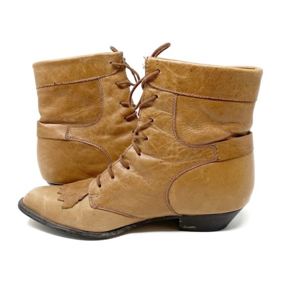 Vintage | Durango | Leather Cowgirl Bootie Size 6.5 Roper - Picture 8 of 10